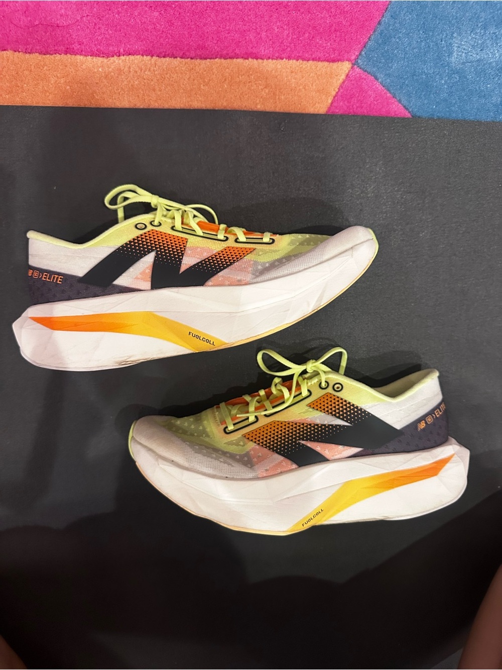 New Balance Women's Lime Yellow & Orange Running Shoes